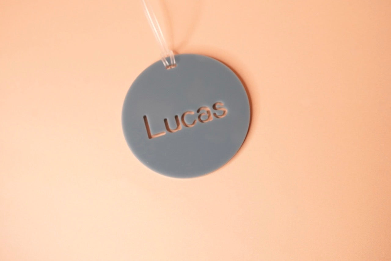 Round Bag Tag (Colour Customisable Acrylic)
