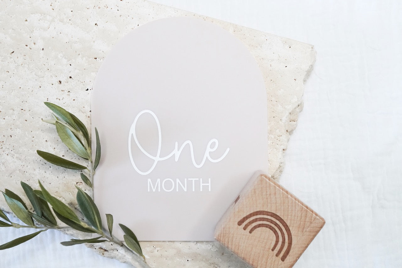Arch Milestone Card Set (Colour Customisable Acrylic)