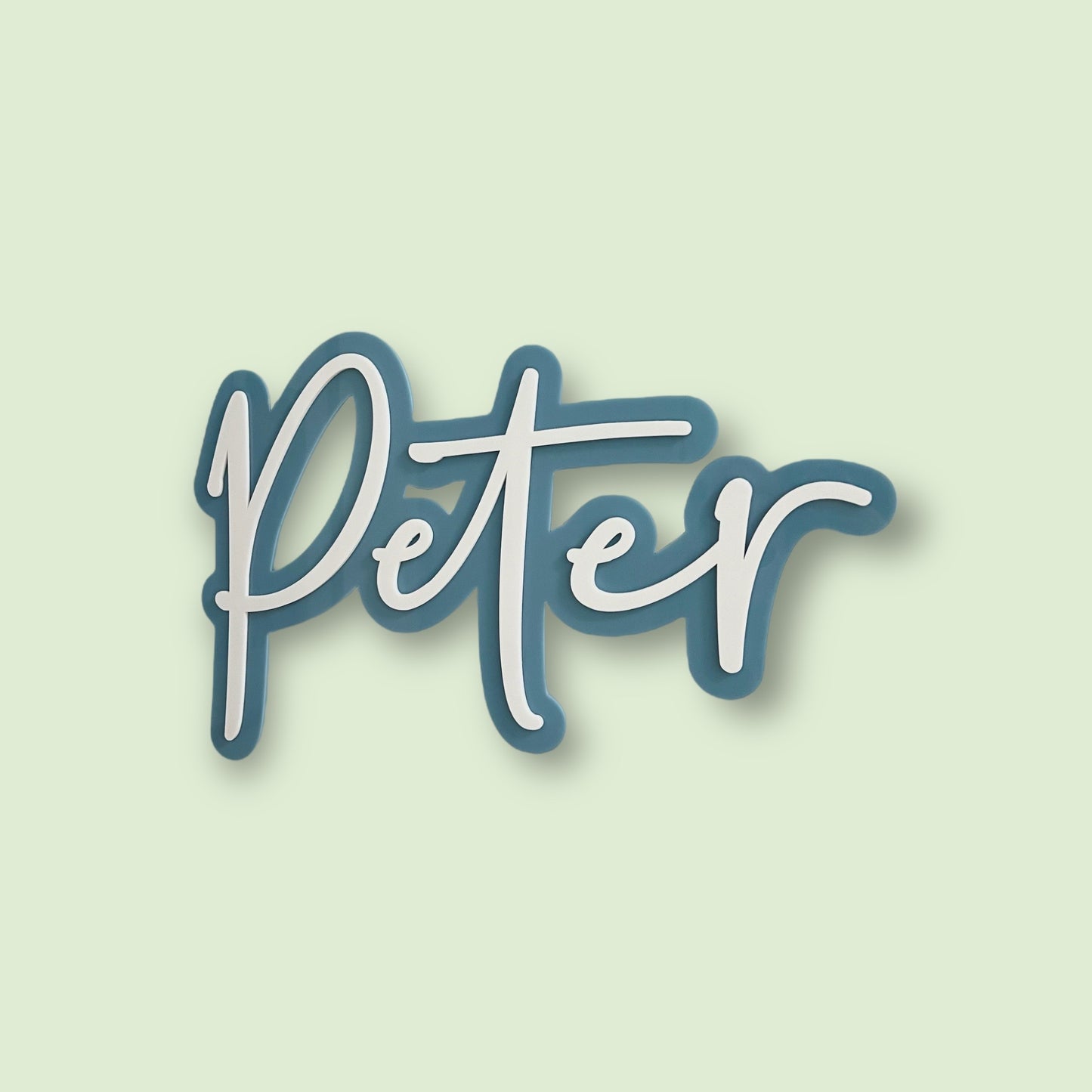 Double Layered 3D Name Sign