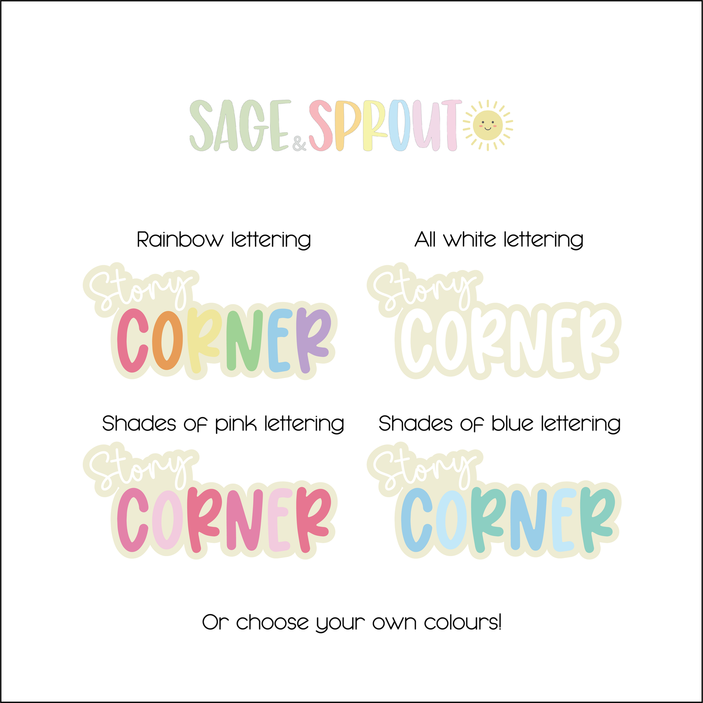 Story Corner - Decorative Sign